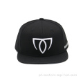 Chapéu snapback de malha com fechamento de plástico